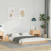 vidaXL Struttura del letto Marrone 140 x 190 cm Legno di pino massello