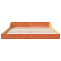 vidaXL Struttura del letto Cera marrone 120 x 190 cm