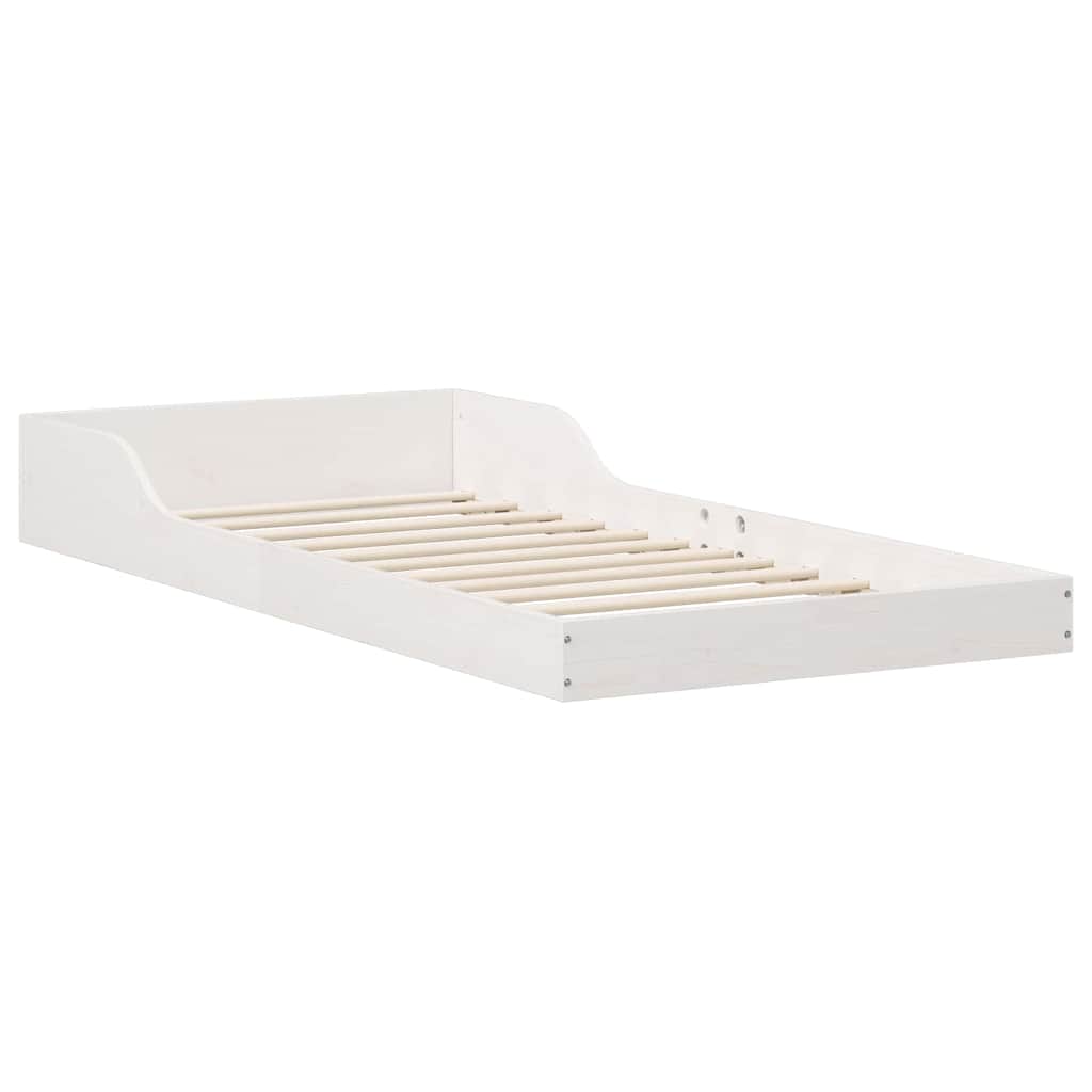 vidaXL Struttura del letto Bianco 90 x 200 cm Legno di pino massello