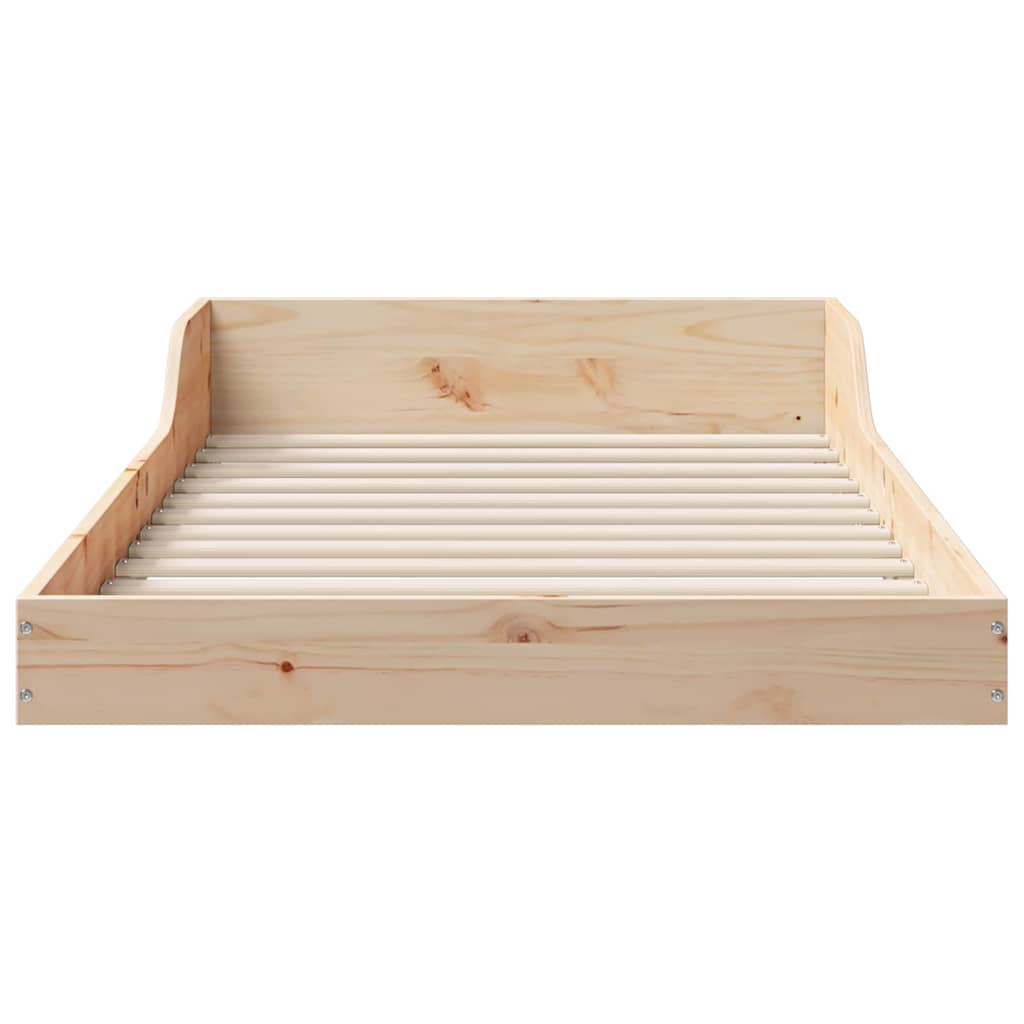 vidaXL Struttura del letto Marrone 90 x 210 cm Legno di pino massello