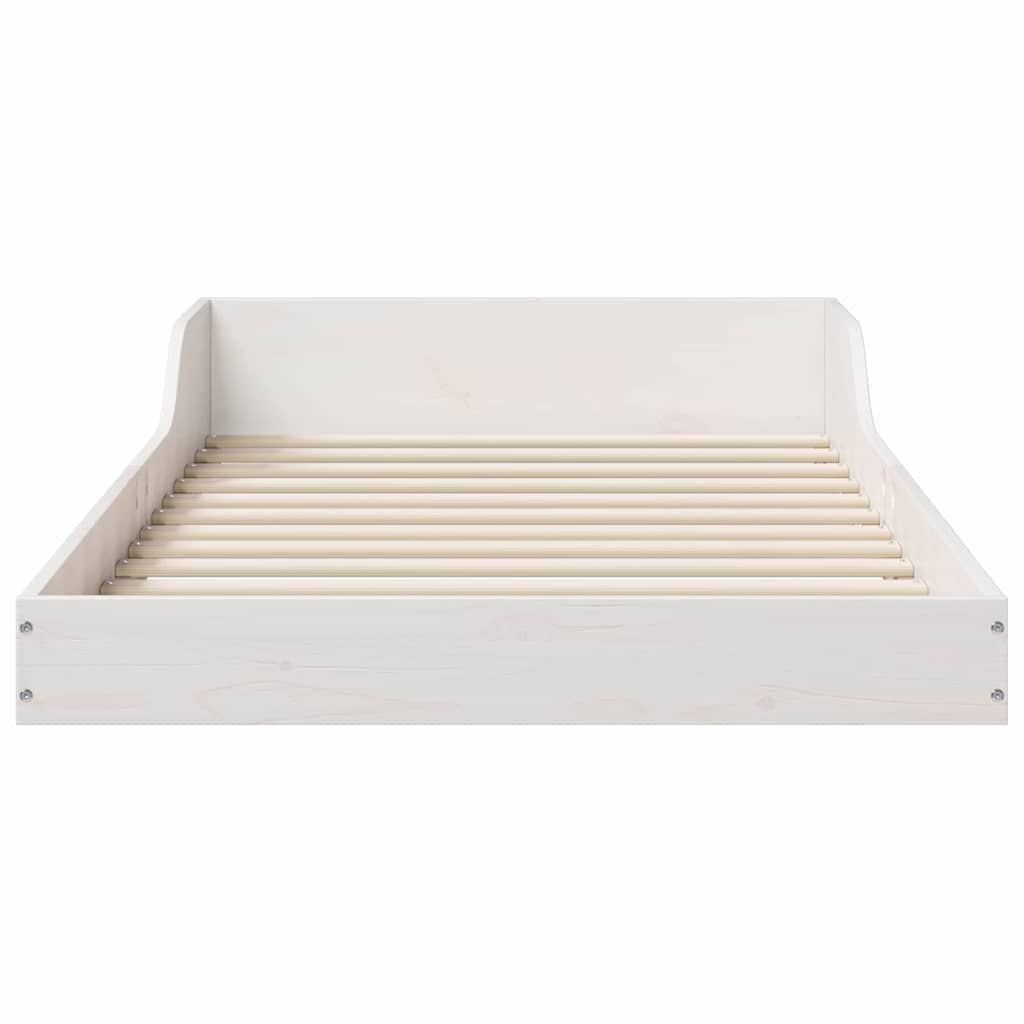 vidaXL Struttura del letto Bianco 90 x 210 cm Legno di pino massello