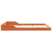 vidaXL Struttura del letto Cera marrone 160 x 210 cm