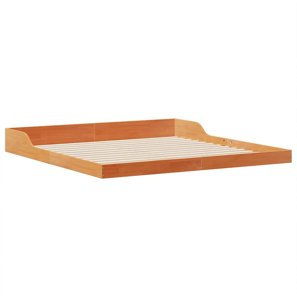 vidaXL Struttura del letto Cera marrone 180 x 210 cm