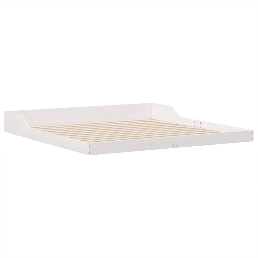 vidaXL Struttura del letto Bianco 200 x 210 cm Legno di pino massello