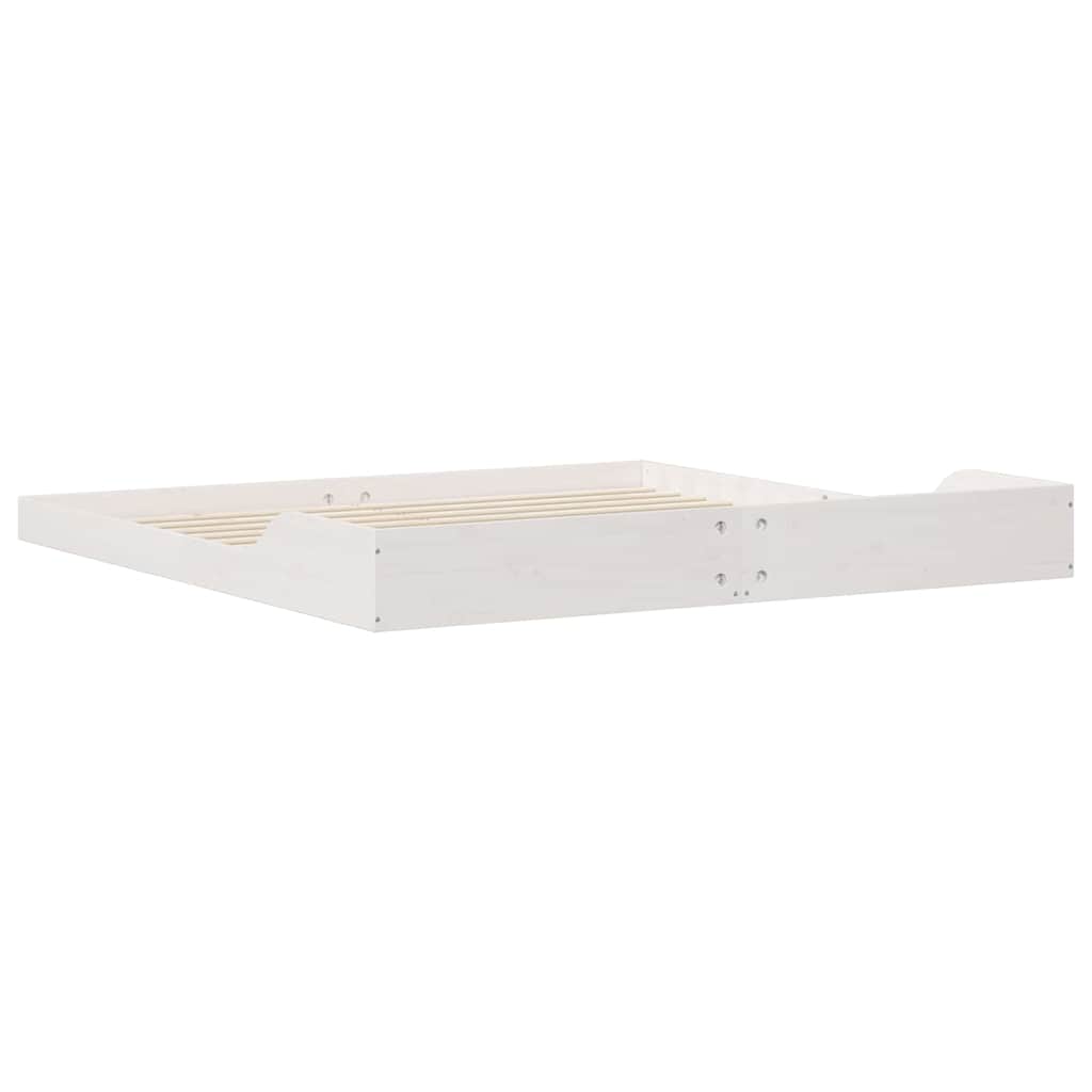 vidaXL Struttura del letto Bianco 200 x 210 cm Legno di pino massello