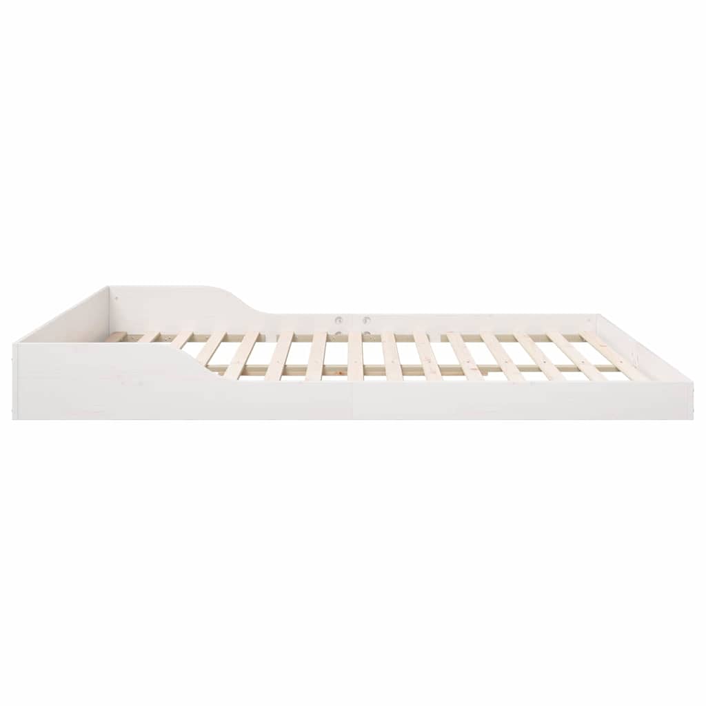 vidaXL Struttura del letto Bianco 200 x 210 cm Legno di pino massello