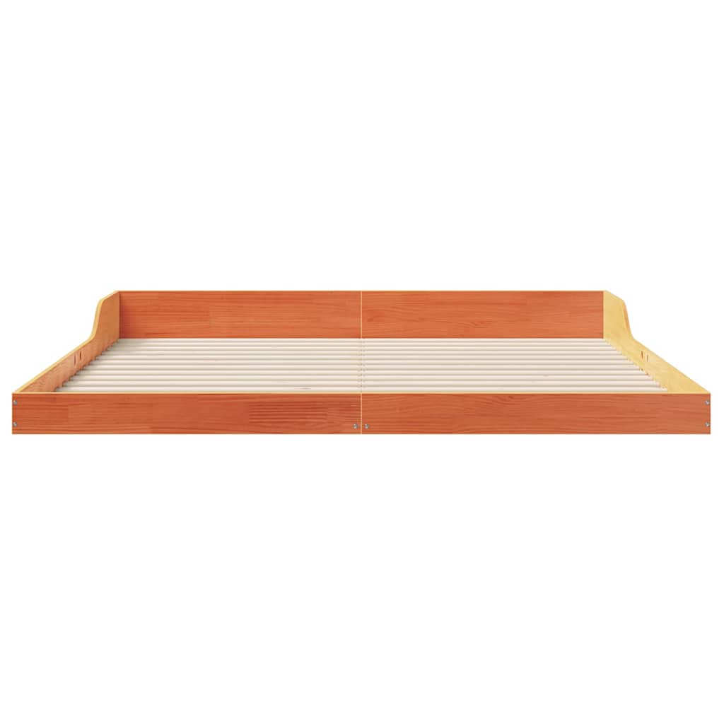 vidaXL Struttura del letto Cera marrone 200 x 210 cm
