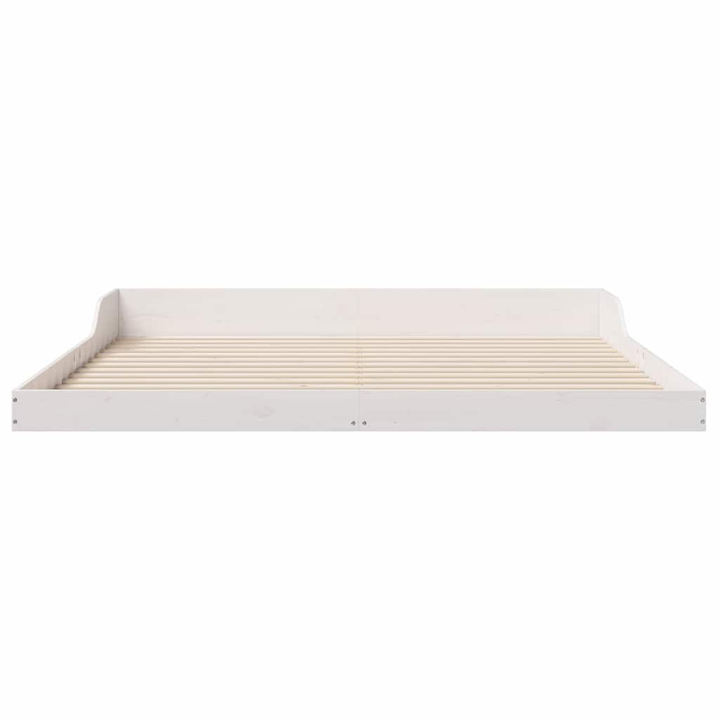 vidaXL Struttura del letto Bianco 180 x 220 cm Legno di pino massello
