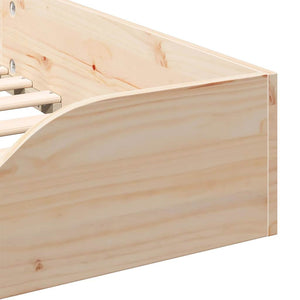 vidaXL Struttura letto a terra Marrone 100 x 200 cm