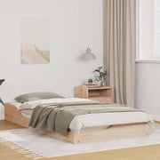 vidaXL Struttura letto a terra Marrone 100 x 200 cm