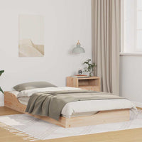 vidaXL Struttura letto a terra Marrone 100 x 200 cm