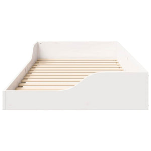 vidaXL Struttura letto a terra Bianco 90 x 200 cm