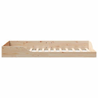 vidaXL Struttura letto a terra Marrone 80 x 200 cm