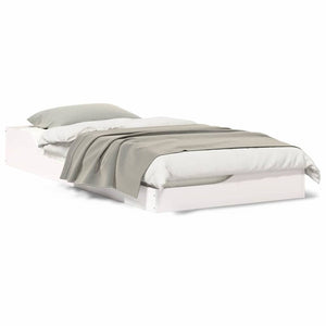 vidaXL Struttura letto a terra Bianco 75 x 190 cm