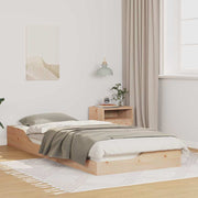 vidaXL Struttura letto a terra Marrone 80 x 220 cm