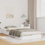vidaXL Struttura letto a terra Bianco 80 x 220 cm