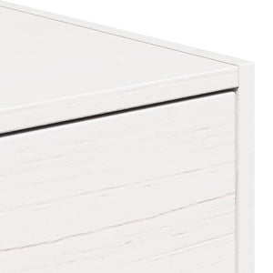 vidaXL Comodino 2 pcs Bianco 50 x 32.5 x 24 cm Legno di pino massello
