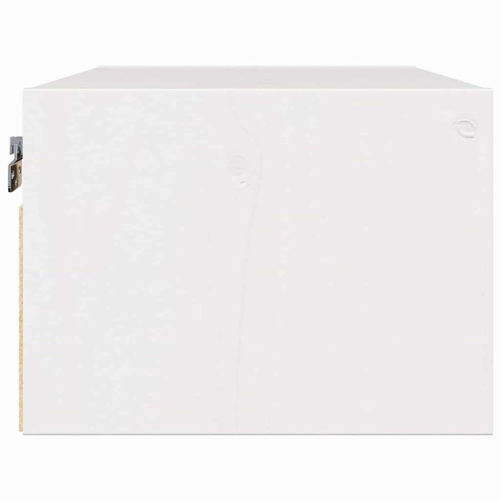 vidaXL Comodino 2 pcs Bianco 50 x 32.5 x 24 cm Legno di pino massello