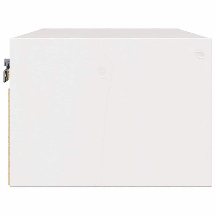 vidaXL Comodino 2 pcs Bianco 50 x 32.5 x 24 cm Legno di pino massello