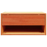 Comodino con cassetto-Tavolino da notte Marrone cerato 50 x 32,5 x 24 cm