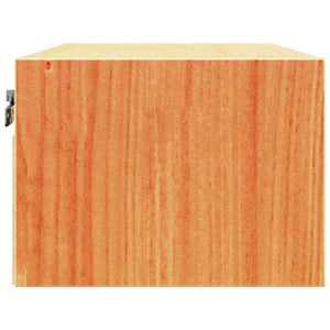 vidaXL Comodino Cera marrone 50 x 32.5 x 24 cm Legno di pino massello