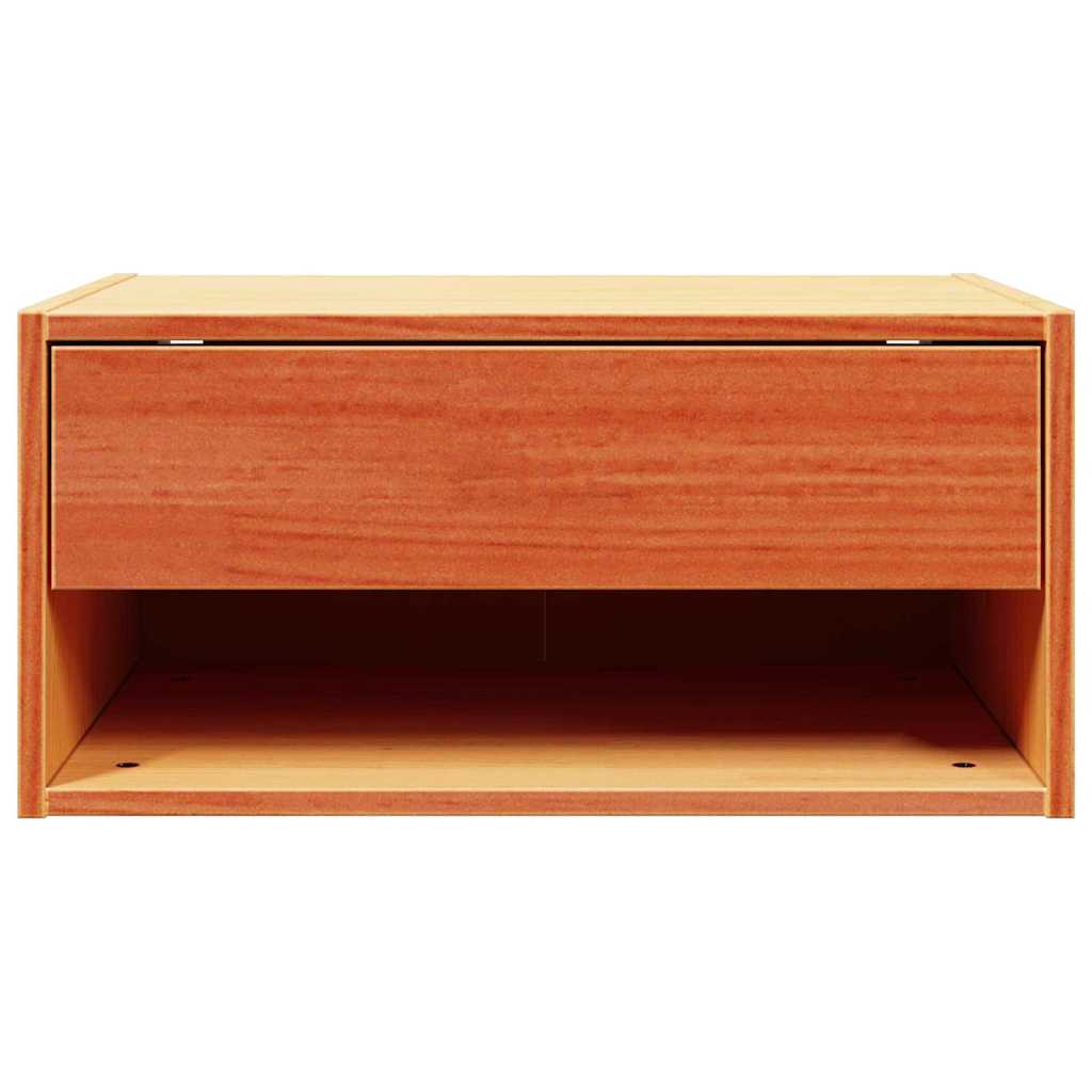 Comodino con cassetto 2 pz-Set di 2 Tavolino da notte Marrone cerato 50 x 32,5 x 24 cm