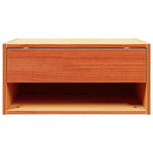 Comodino con cassetto 2 pz-Set di 2 Tavolino da notte Marrone cerato 50 x 32,5 x 24 cm