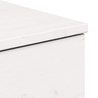 vidaXL Comodino Bianco 37 x 35 x 18.5 cm Legno di pino massello