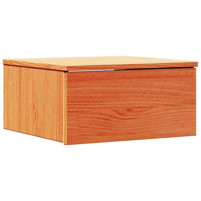 Comodino con cassetto-Tavolino da notte Marrone cerato 37 x 35 x 18,5 cm