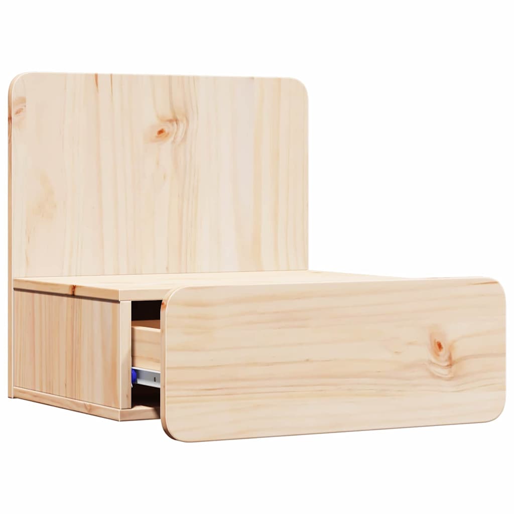 Comodino 2 pz-Set di 2 Tavolino da notte Marrone 44 x 32,5 x 40 cm Legno di pino massello