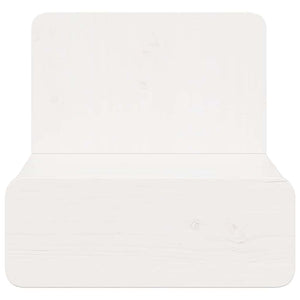 vidaXL Comodino Bianco 44 x 32.5 x 40 cm Legno di pino massello