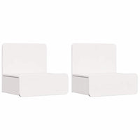 vidaXL Comodino 2 pcs Bianco 44 x 32.5 x 40 cm Legno di pino massello