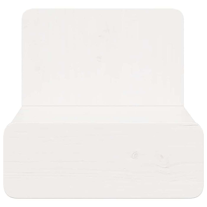 Comodino 2 pz-Set di 2 Tavolino da notte Bianco 44 x 32,5 x 40 cm Legno di pino massello