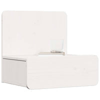 vidaXL Comodino 2 pcs Bianco 44 x 32.5 x 40 cm Legno di pino massello