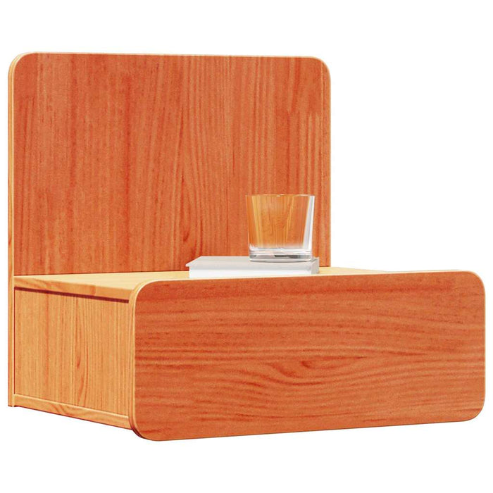 vidaXL Comodino con cassetto 2 pcs Cera marrone 44 x 32.5 x 40 cm