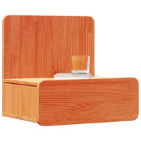 Comodino con cassetto 2 pz-Set di 2 Tavolino da notte Marrone cerato 44 x 32,5 x 40 cm