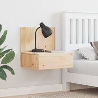 vidaXL Comodino Marrone 42 x 32.5 x 40 cm Legno di pino massello