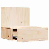 Comodino 2 pz-Set di 2 Tavolino da notte Marrone 42 x 32,5 x 40 cm Legno di pino massello