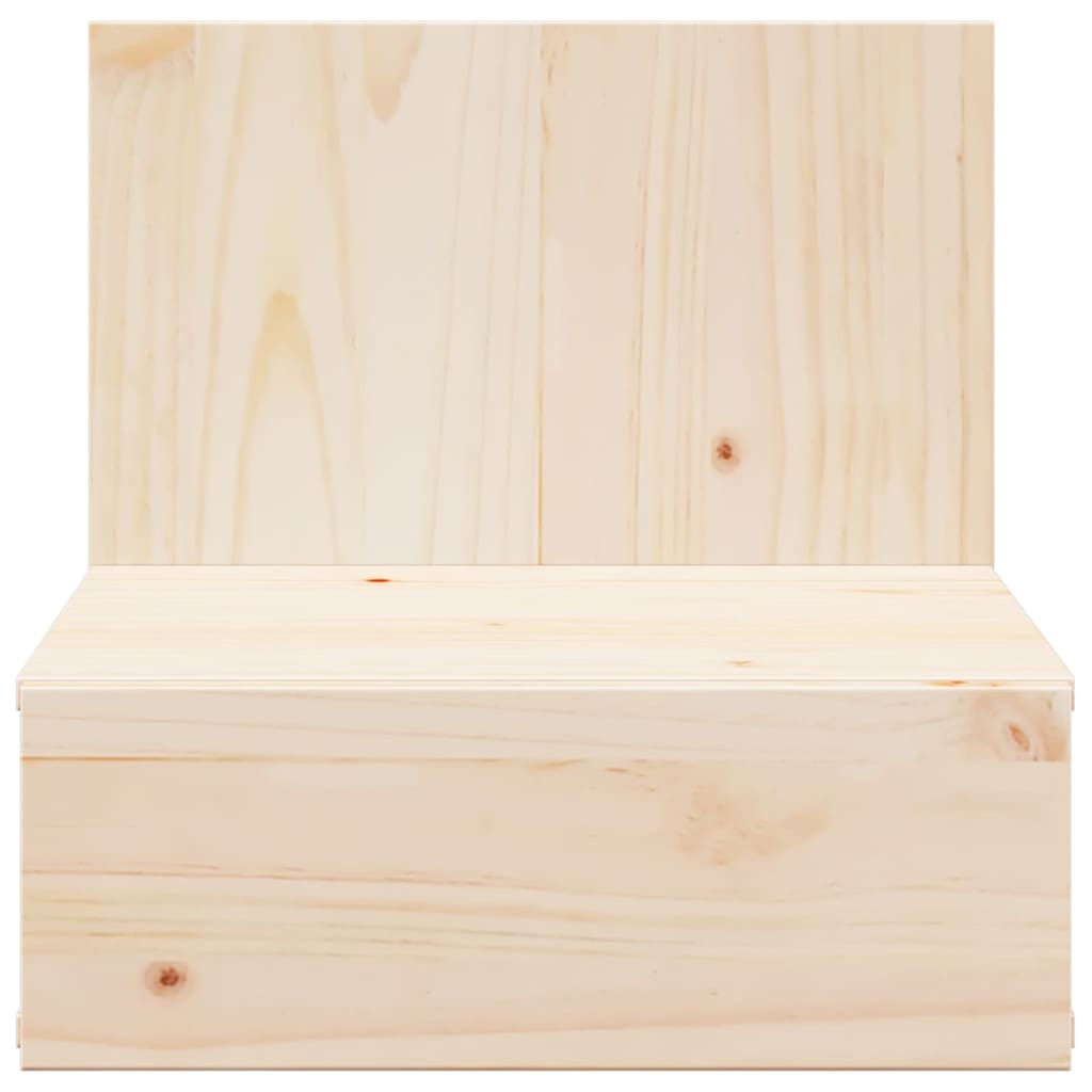 Comodino 2 pz-Set di 2 Tavolino da notte Marrone 42 x 32,5 x 40 cm Legno di pino massello