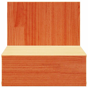 vidaXL Comodino Cera marrone 42 x 32.5 x 40 cm Legno di pino massello