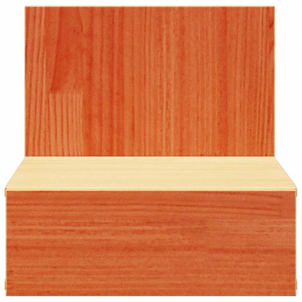 Comodino con cassetto-Tavolino da notte Marrone cerato 42 x 32,5 x 40 cm