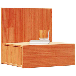 vidaXL Comodino Cera marrone 42 x 32.5 x 40 cm Legno di pino massello
