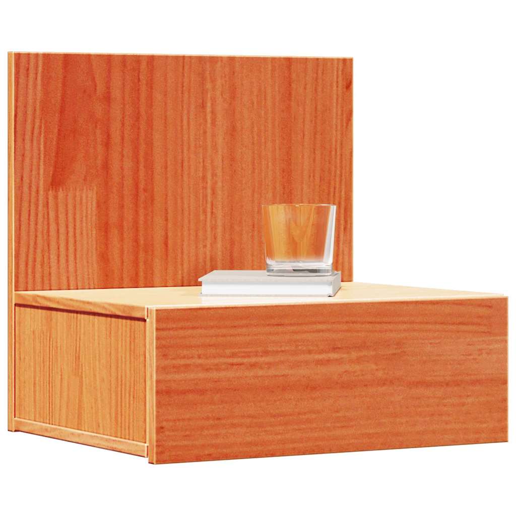 Comodino con cassetto 2 pz-Set di 2 Tavolino da notte Marrone cerato 42 x 32,5 x 40 cm