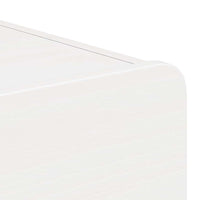 vidaXL Comodino Bianco 39 x 34 x 16.5 cm Legno di pino massello