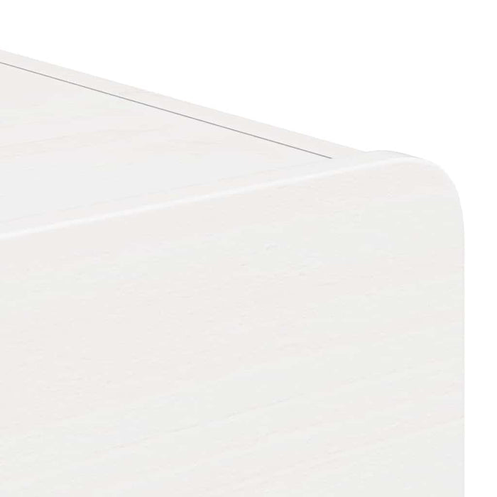 vidaXL Comodino Bianco 39 x 34 x 16.5 cm Legno di pino massello