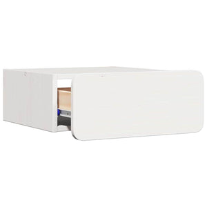 vidaXL Comodino Bianco 39 x 34 x 16.5 cm Legno di pino massello
