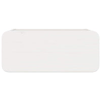 Comodino 2 pz-Set di 2 Tavolino da notte Bianco 39 x 34 x 16,5 cm Legno di pino massello