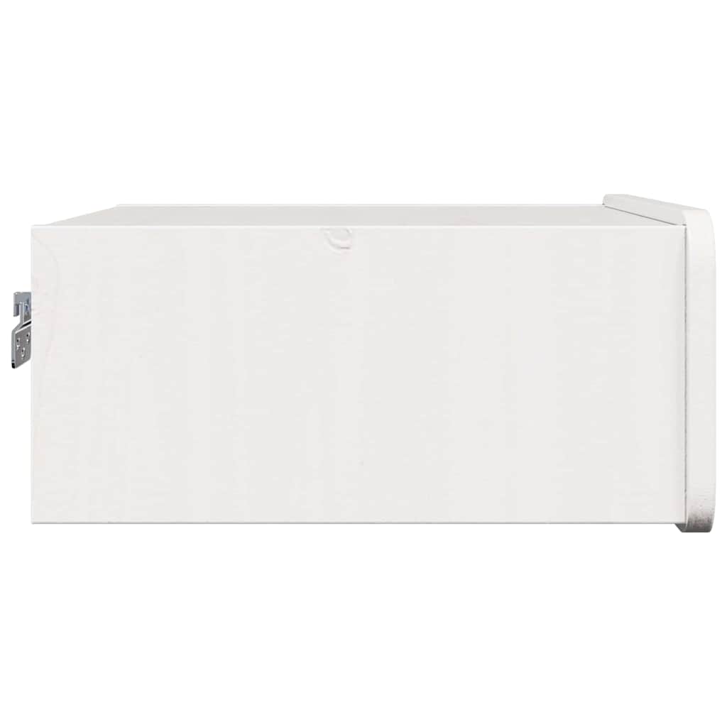 Comodino 2 pz-Set di 2 Tavolino da notte Bianco 39 x 34 x 16,5 cm Legno di pino massello