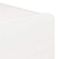 vidaXL Comodino Bianco 39 x 34 x 33 cm Legno di pino massello
