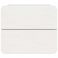 vidaXL Comodino Bianco 39 x 34 x 33 cm Legno di pino massello
